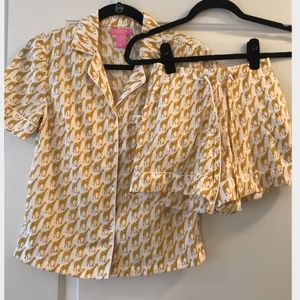 Giraffe Short Pajama Set